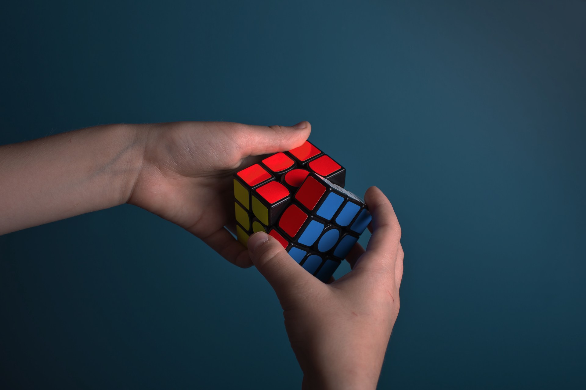 playing rubik