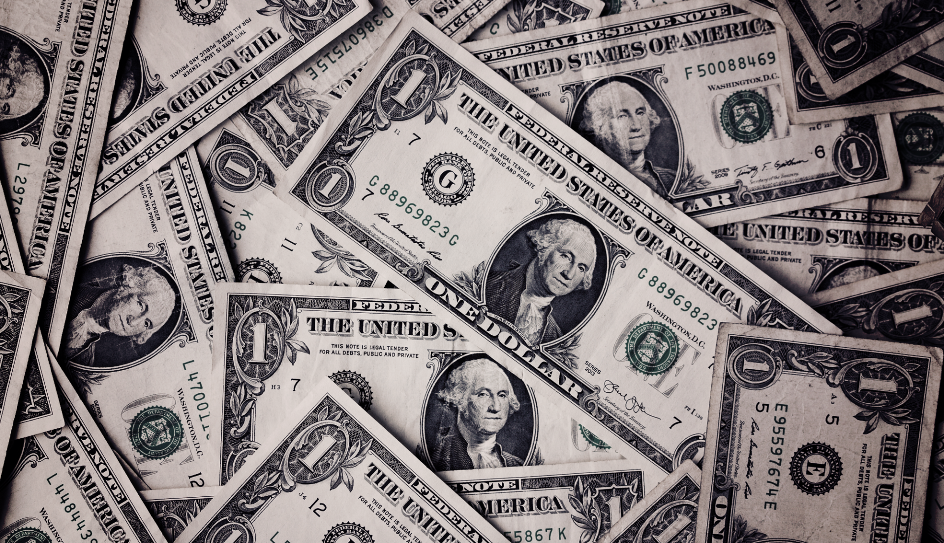 Stack of dollar bills