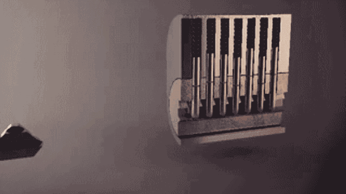security process shown as key opens a lock, almost like 2 factor authentication