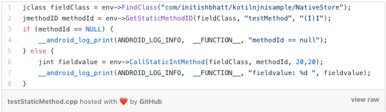 Calling The Function in Native Code