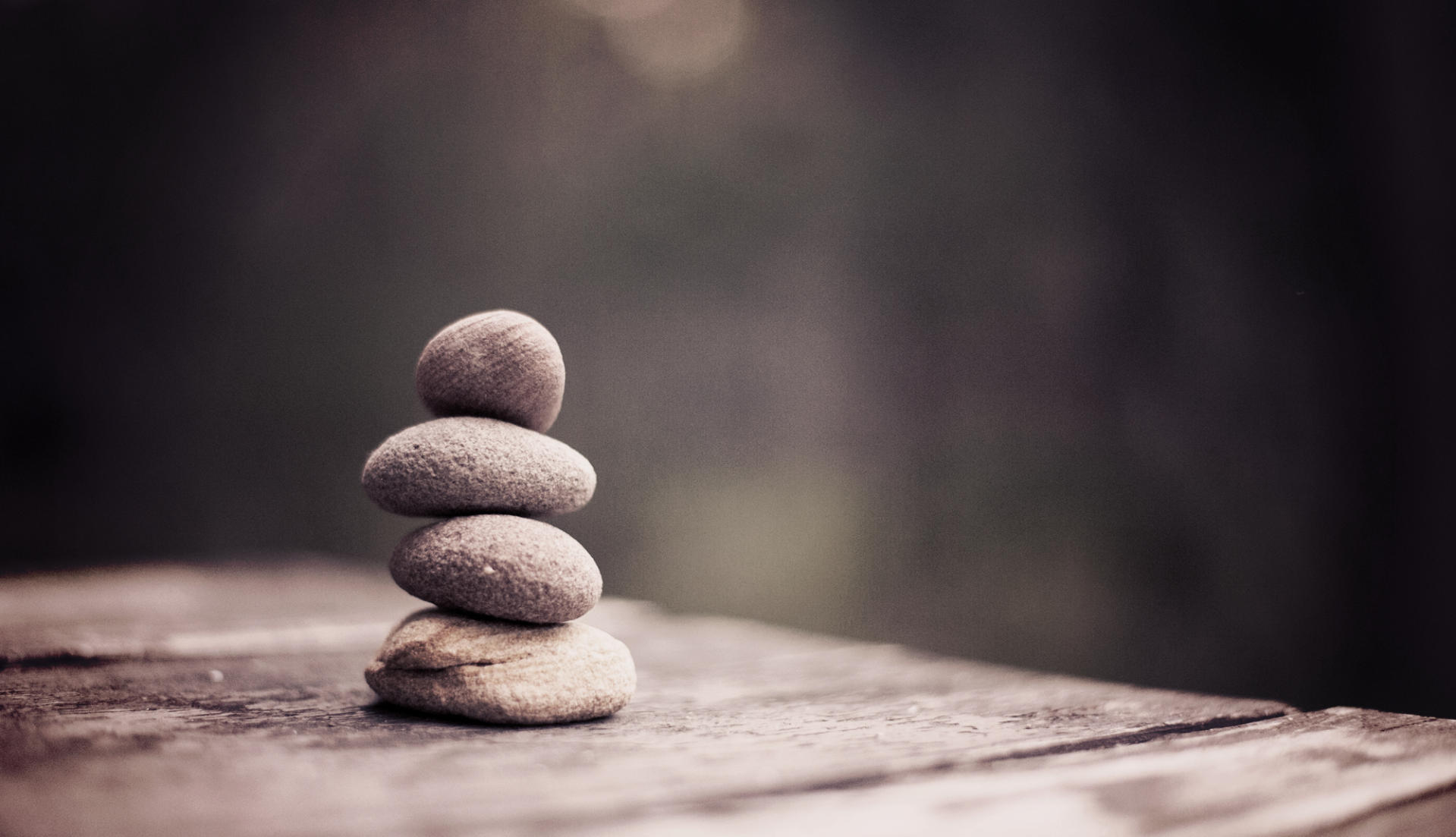 rocks stacked for relaxation