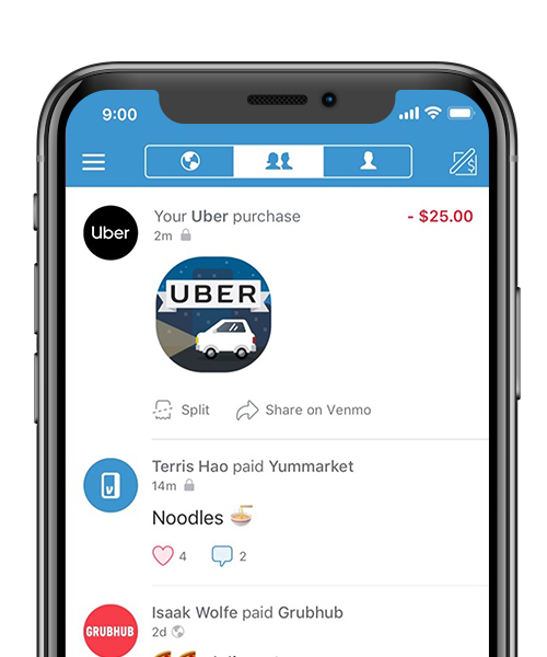 Preview of Venmo app
