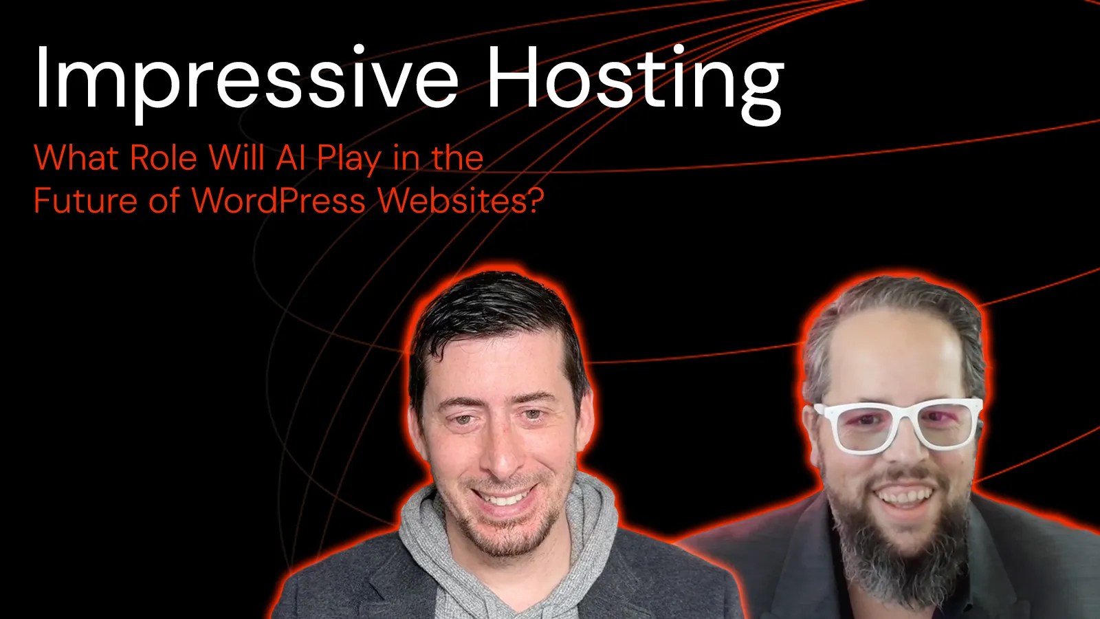 The cover for Impressive Hosting, featuring Jake Goldman's headshot and the podcast host. 